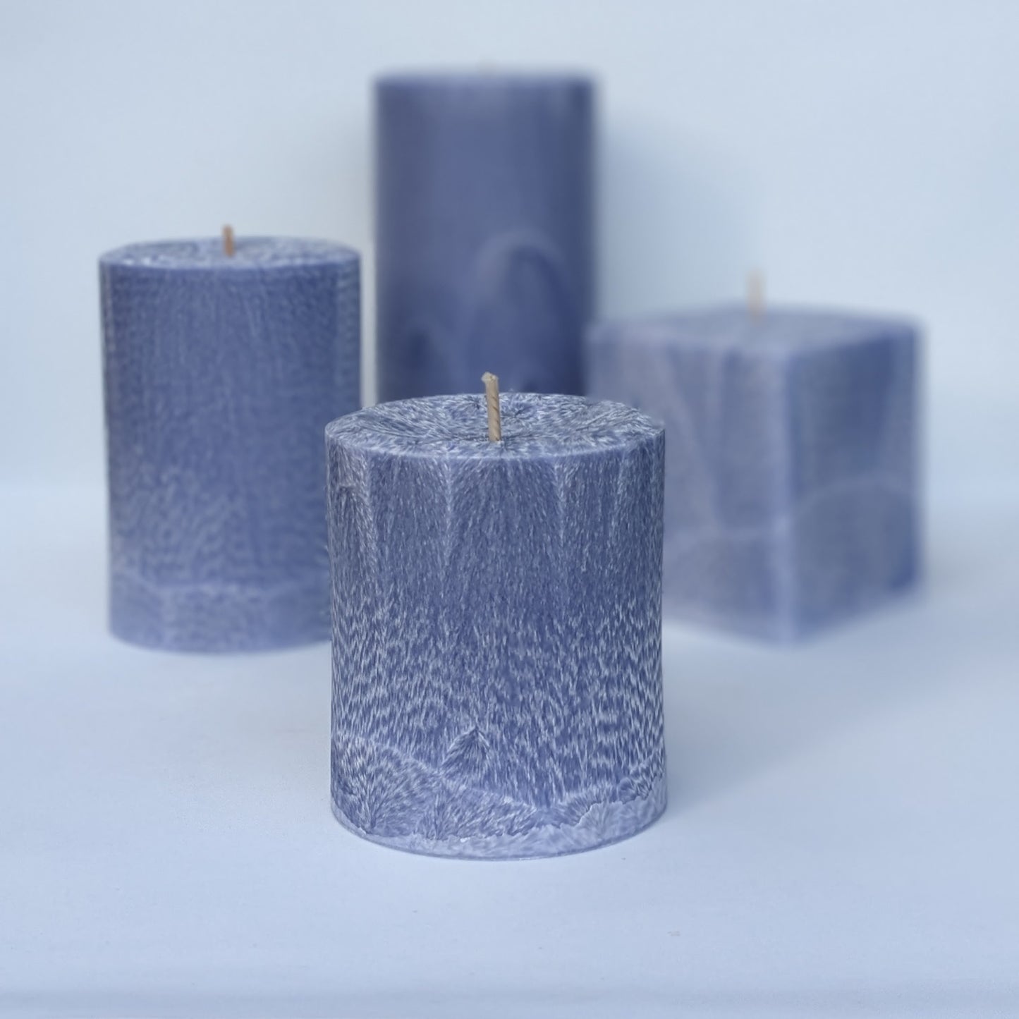 Lavender Scented Pillar Candle - Lavender Colour
