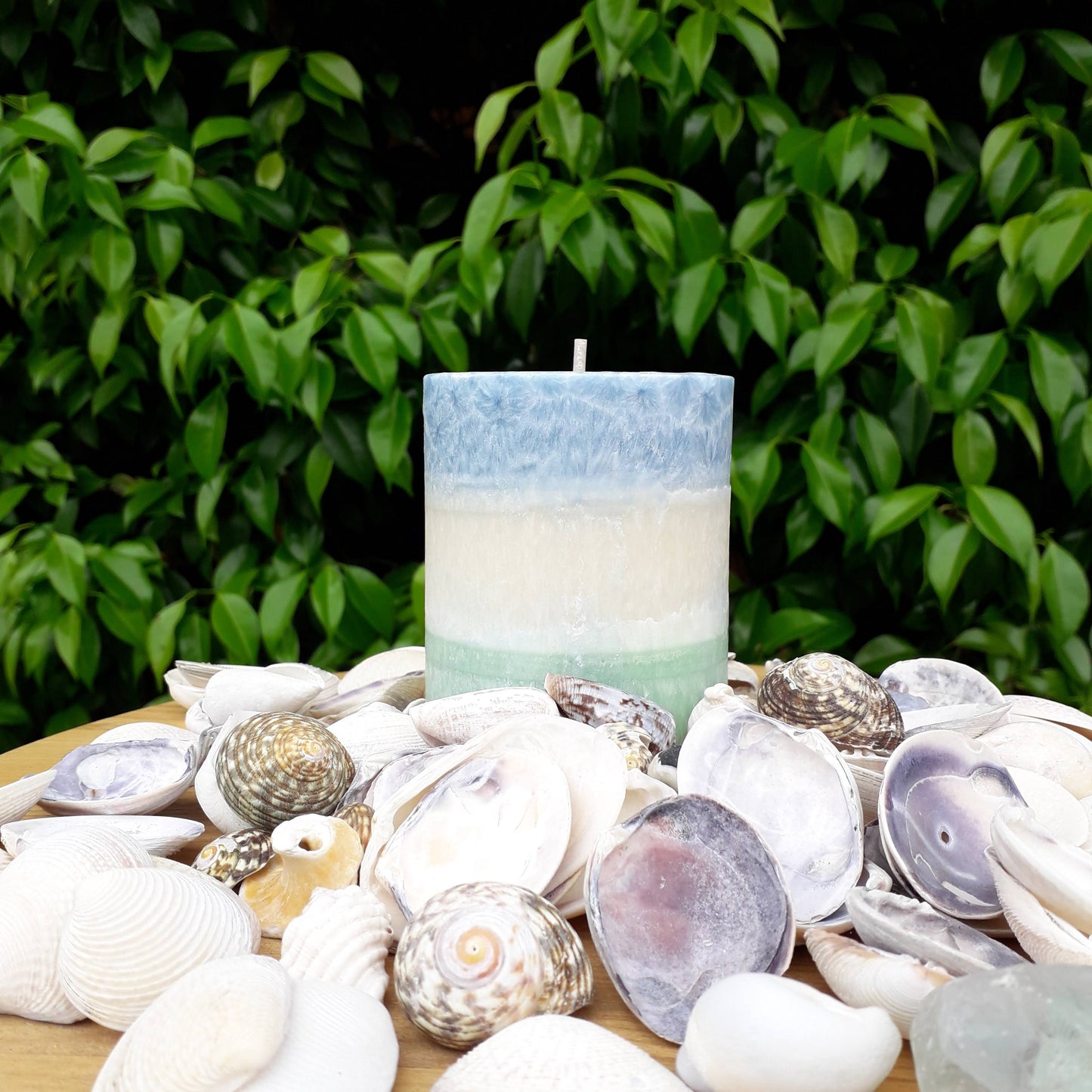 Seaside inspiration coloured handmade Candle, choose your scents