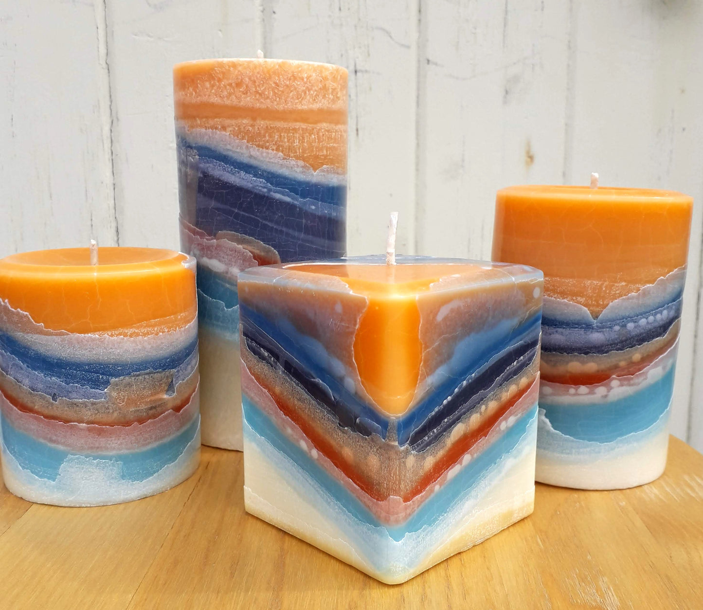 Jupiter Sunrise - Citrine Vanilla Scented Pillar Candle