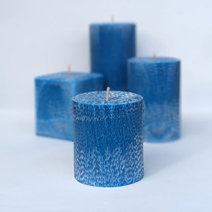 Amalfi Coast Scented Pillar Candle- Aegean Blue