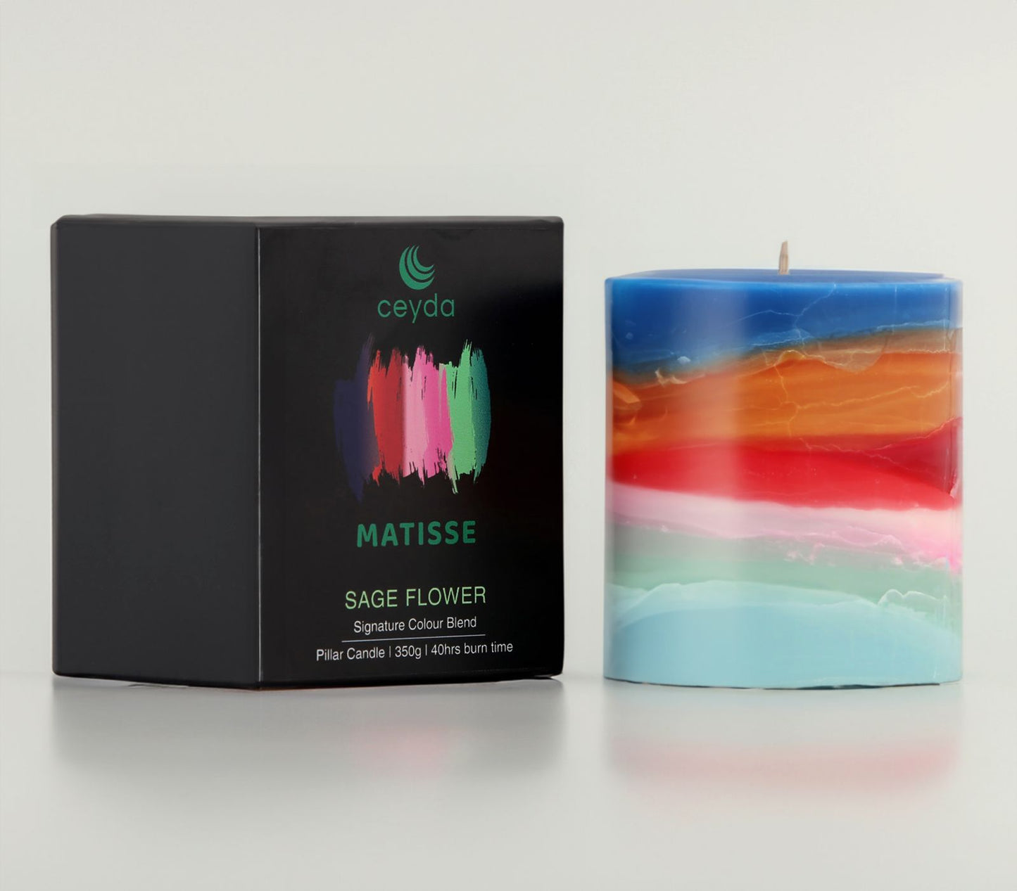 Matisse - Sage Flower Scented Pillar Candle