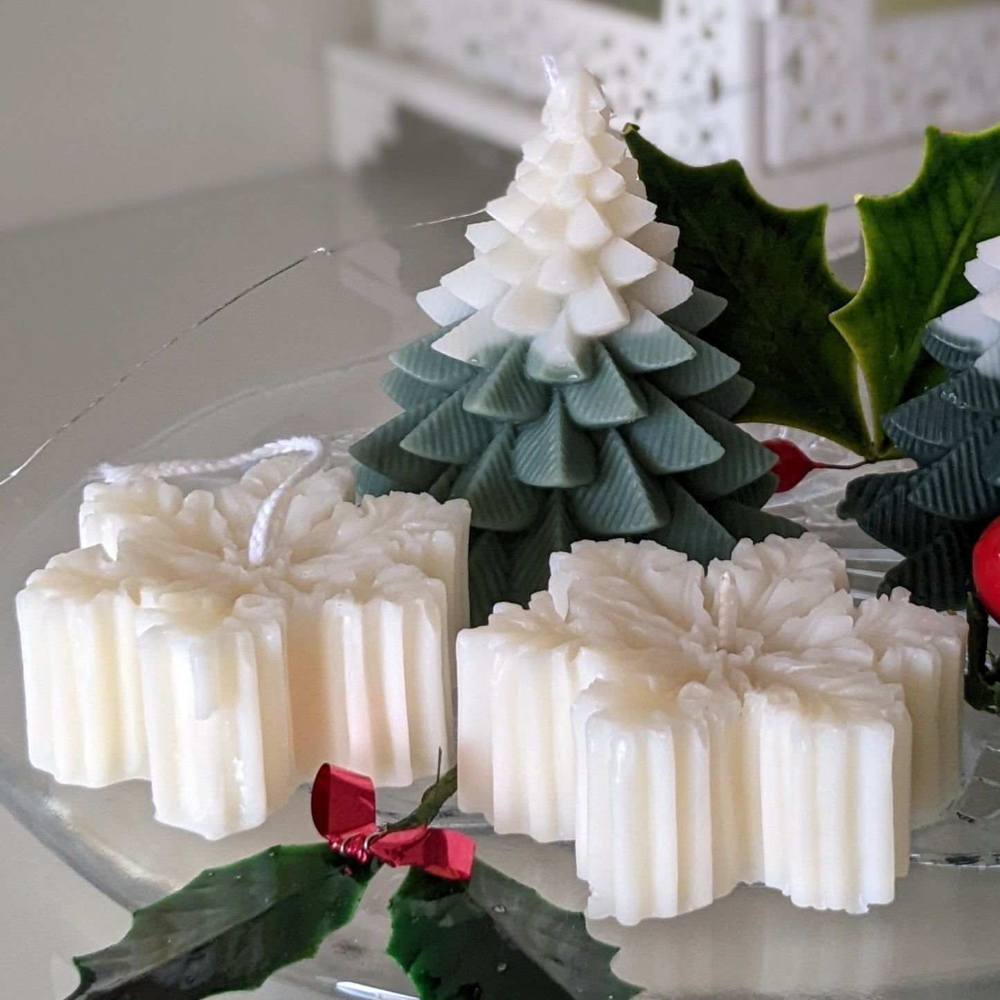 Christmas Snowflake candles