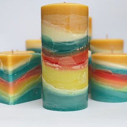 Caramel Éclair - Spiced Latte Scented Pillar Candle