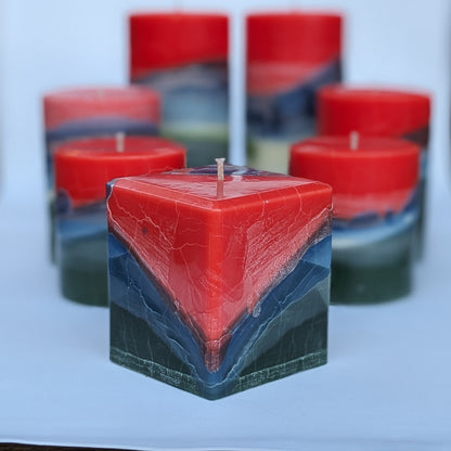 Flowering Gum - Cedarwood & Eucalyptus Scented Pillar Candle