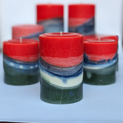 Flowering Gum - Cedarwood & Eucalyptus Scented Pillar Candle