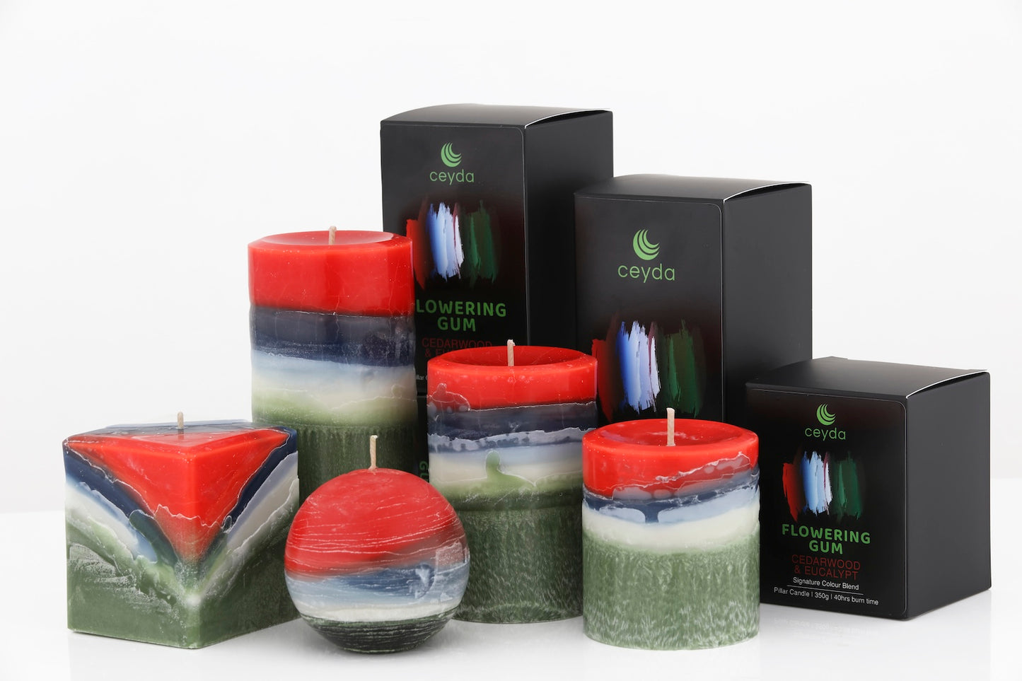 Flowering Gum - Cedarwood & Eucalyptus Scented Pillar Candle