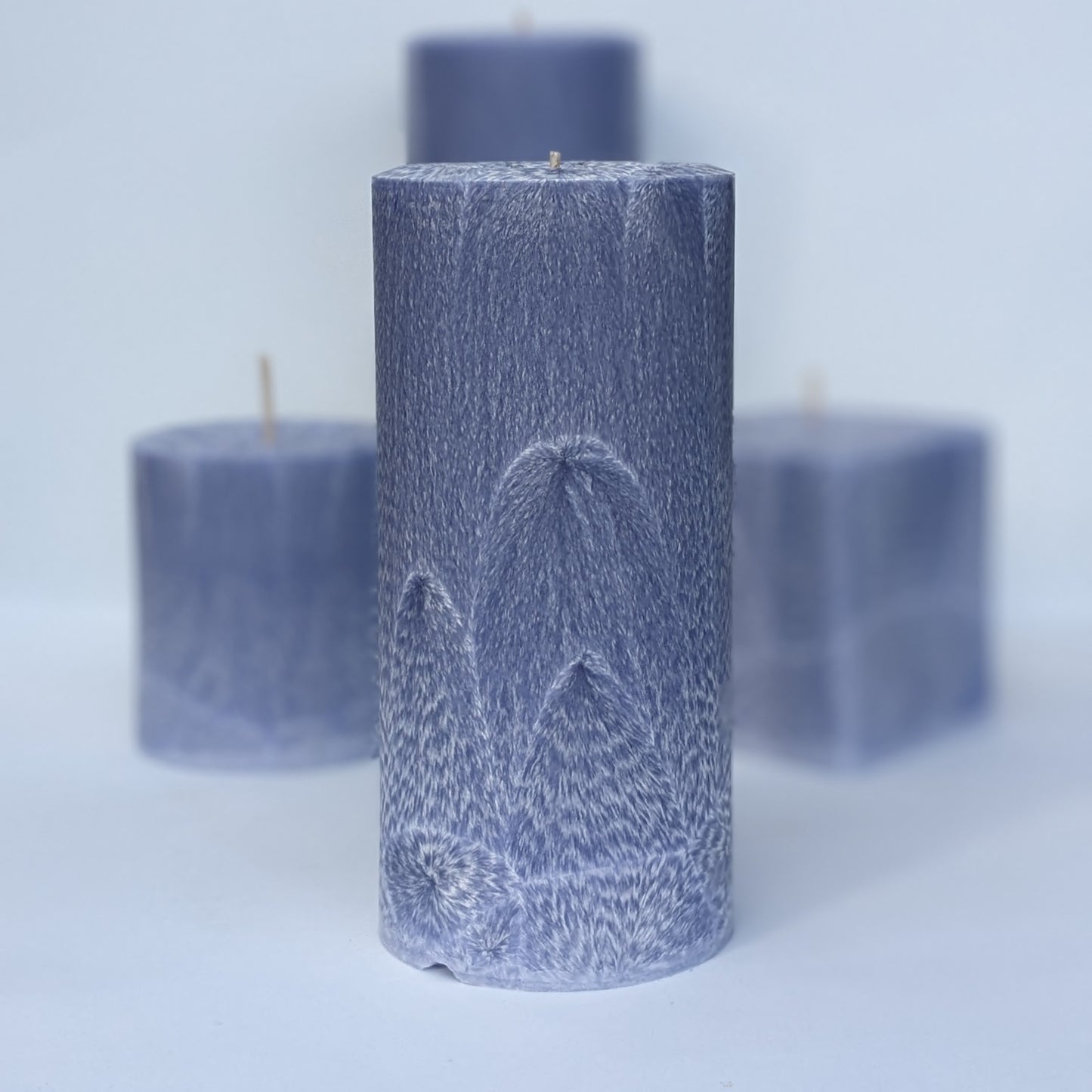 Lavender Scented Pillar Candle - Lavender Colour