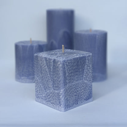 Lavender Scented Pillar Candle - Lavender Colour