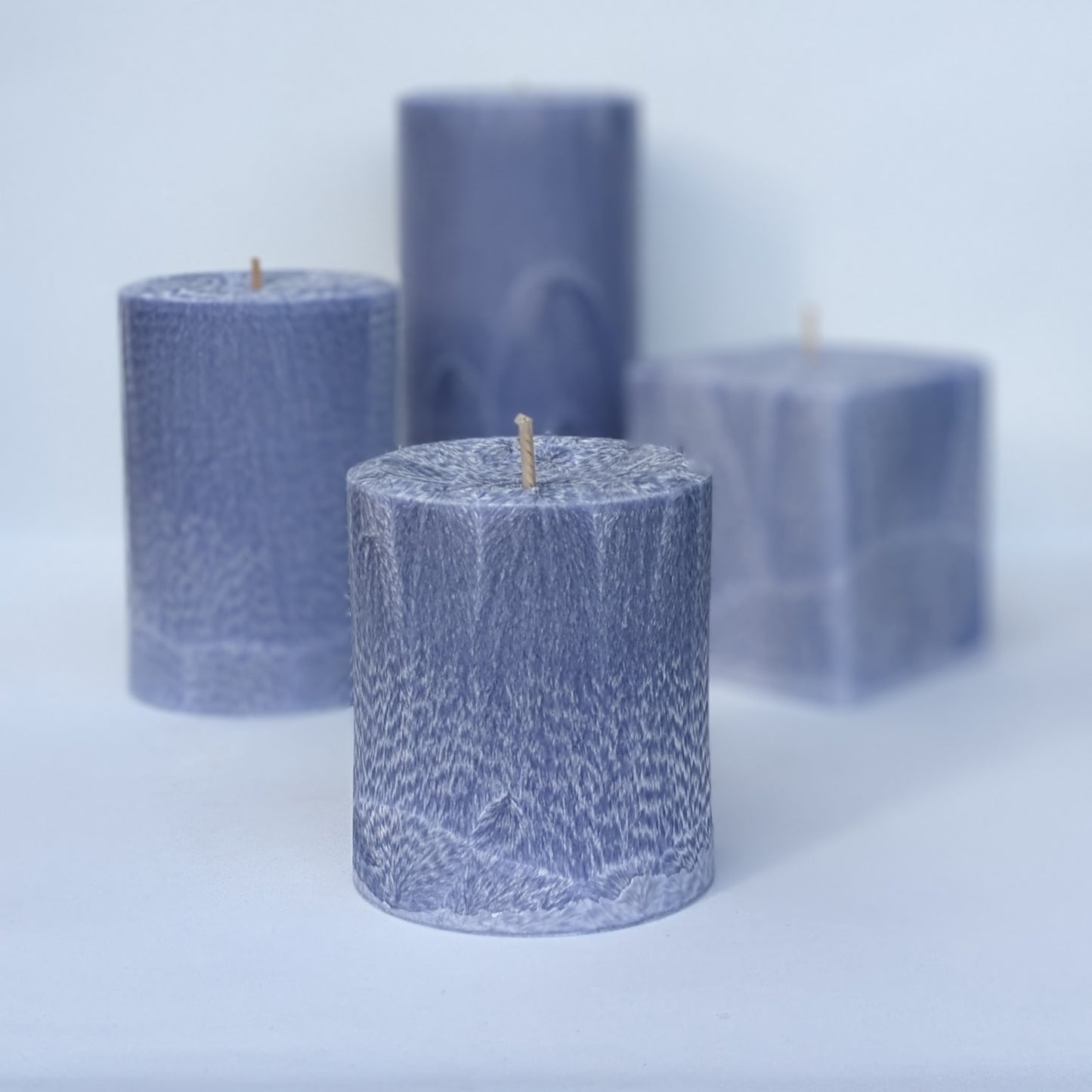 Lavender Scented Pillar Candle - Lavender Colour