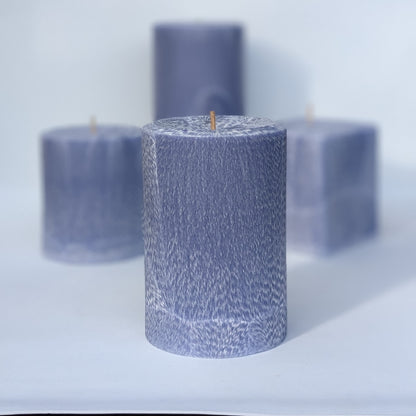 Lavender Scented Pillar Candle - Lavender Colour