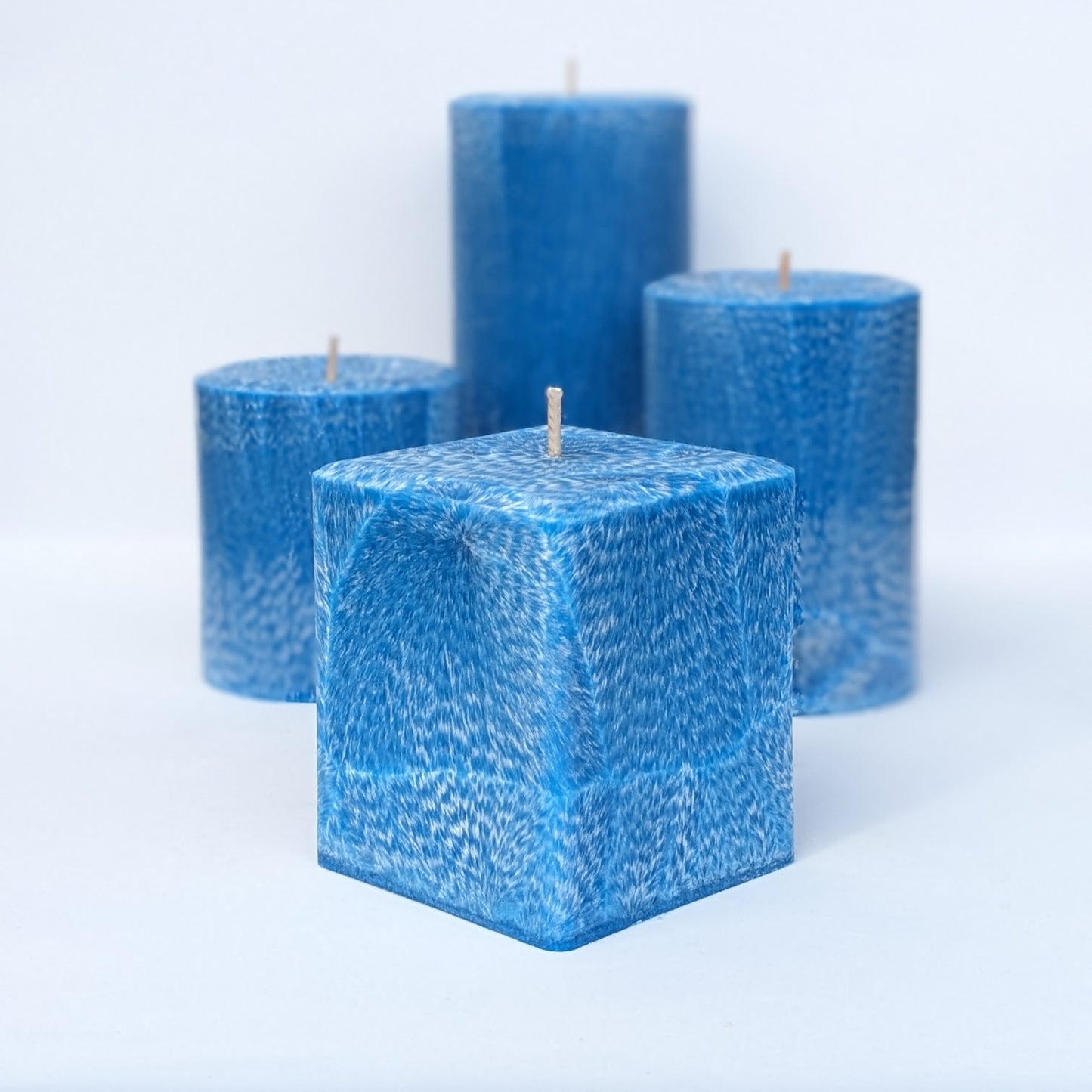 Amalfi Coast Scented Pillar Candle- Aegean Blue