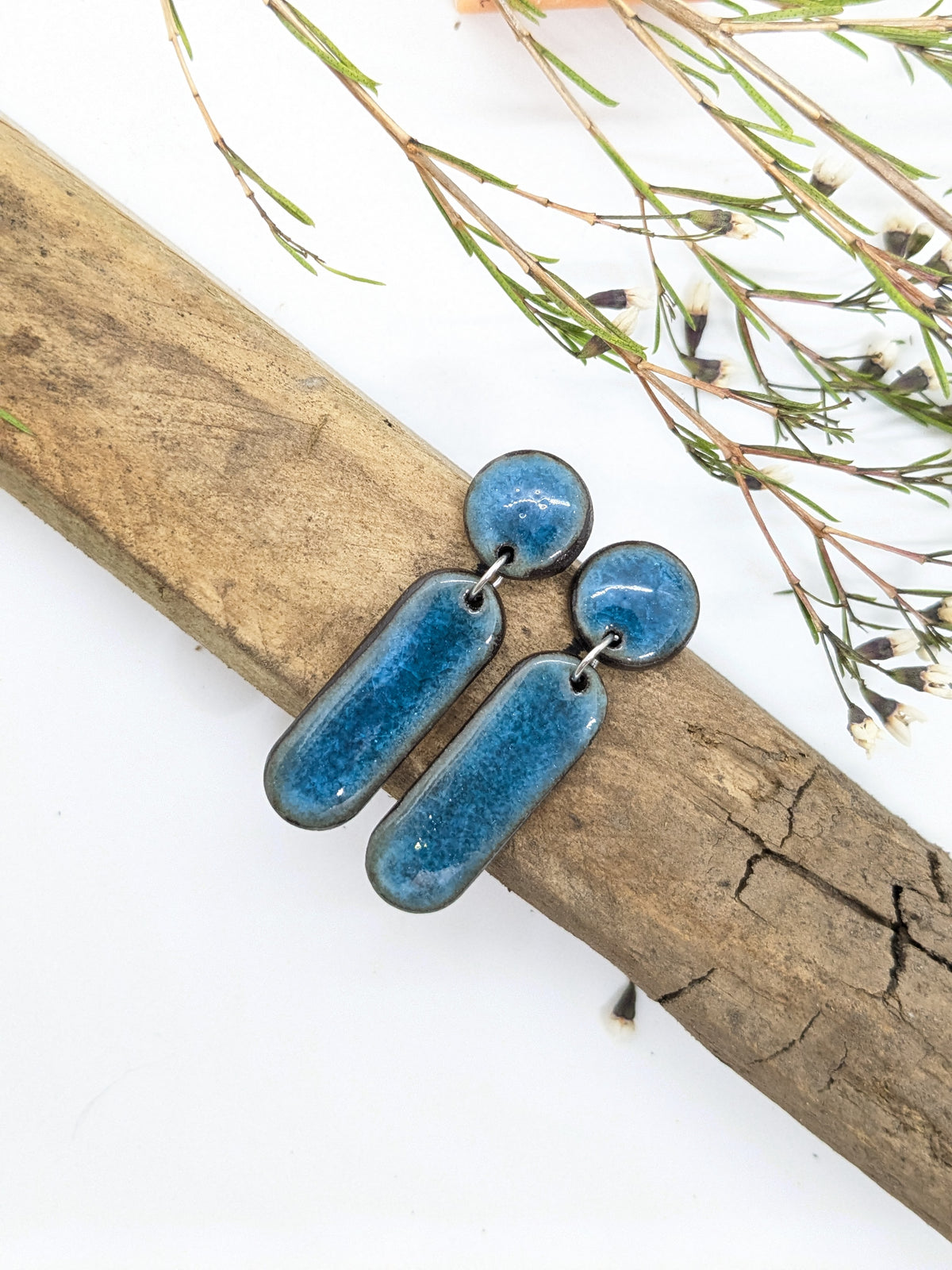 Ceramic Dangle Earrings-2 Pieces