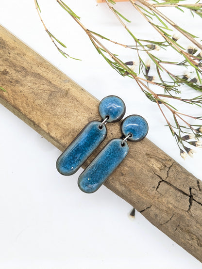 Ceramic Dangle Earrings-2 Pieces