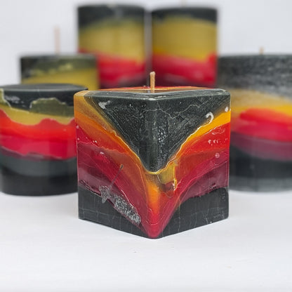 Earth & Fire - Sandalwood Scented Pillar Candle