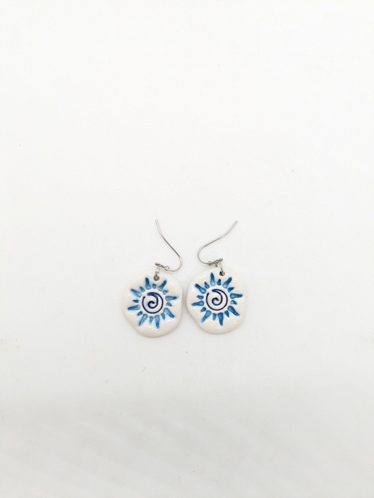 Sunburst Ceramic Earrings
